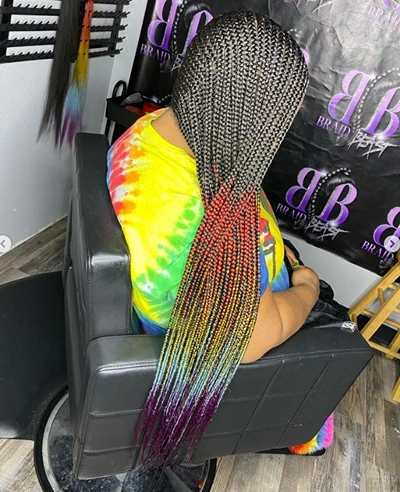 Ombre Lemonade Tribal Braids