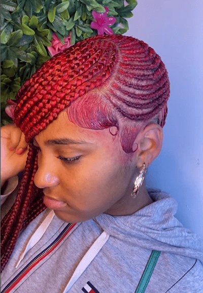 Red Lemonade Tribal Braids