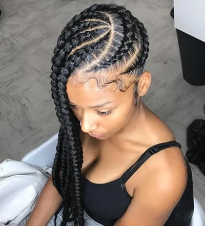 Thick Wheel-Pattern Braids