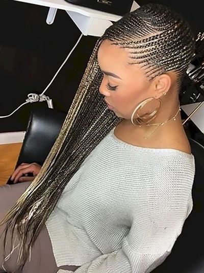 Two-Tone Lemonade Braids